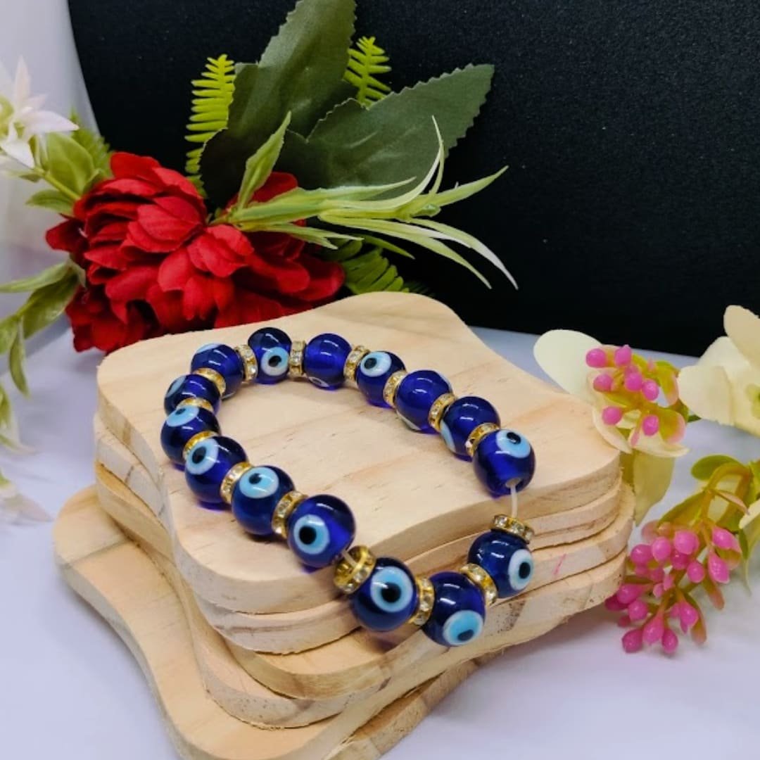 Black bead evil eye Bracelet