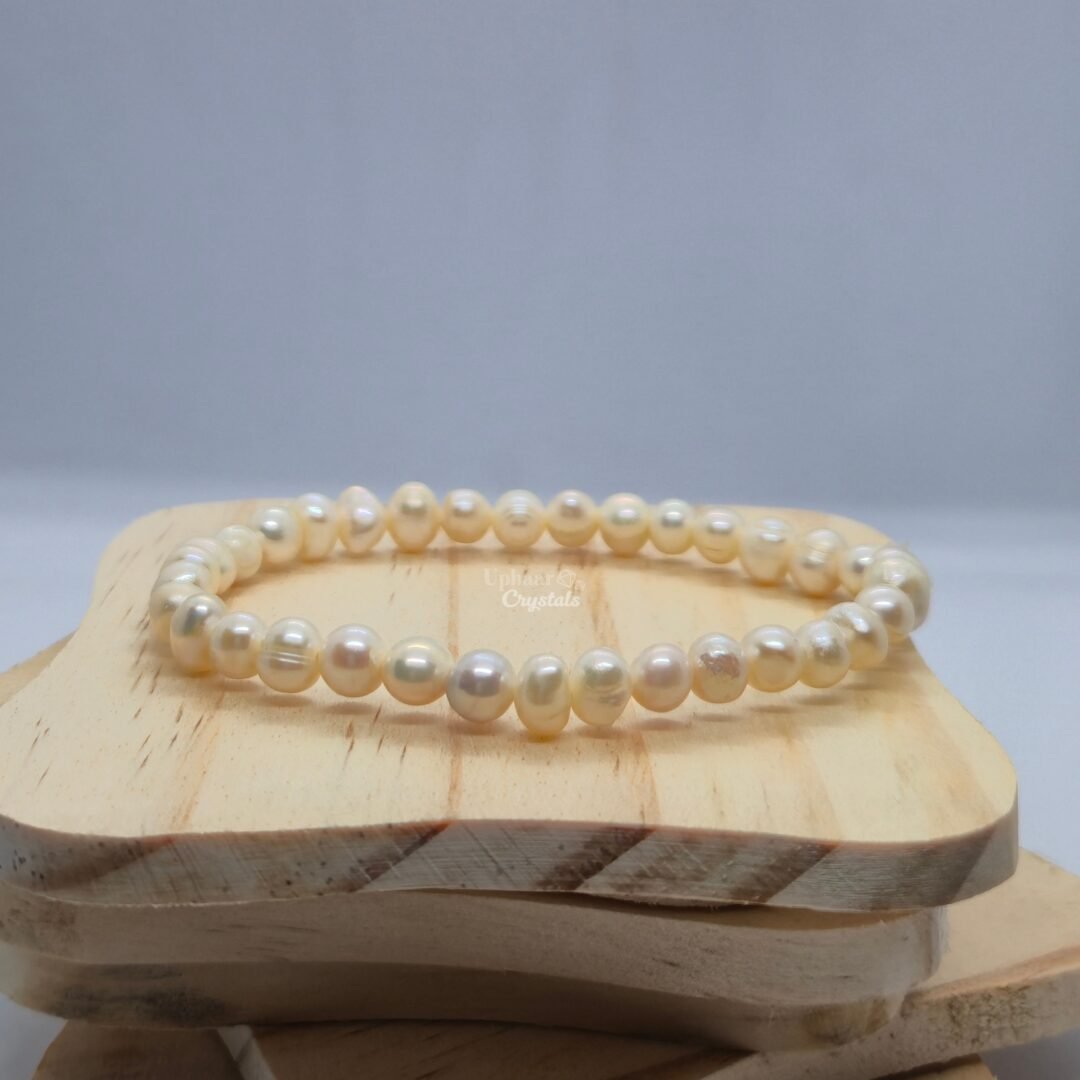 Libra  White Pearl Bracelet